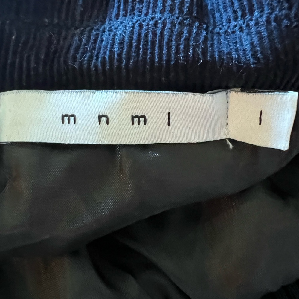mnml Teddy Corduroy Bomber Varsity Jacket, Size L - Picture 7 of 14